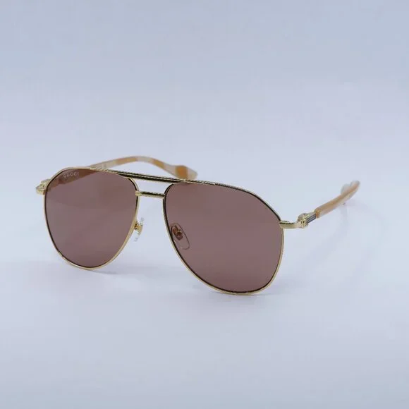 Gucci | Accessories | New Gucci Gg22s 003 Sunglasses Gold  display picture 1